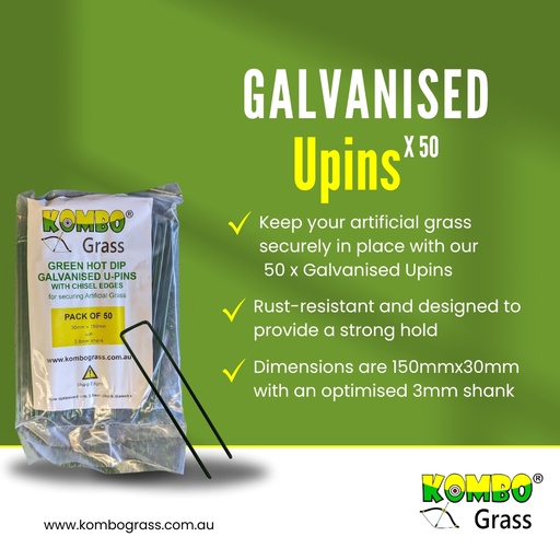 [KGA-GUP] 50 x Galvanised Upins